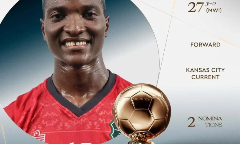 Temwa Chawinga Nominated for 2026 Women’s Ballon d’Or